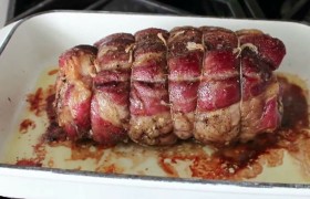 Запеченный мясной рулет - фото №3