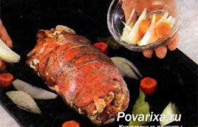 Рулет из телятины праздничный - фото №5